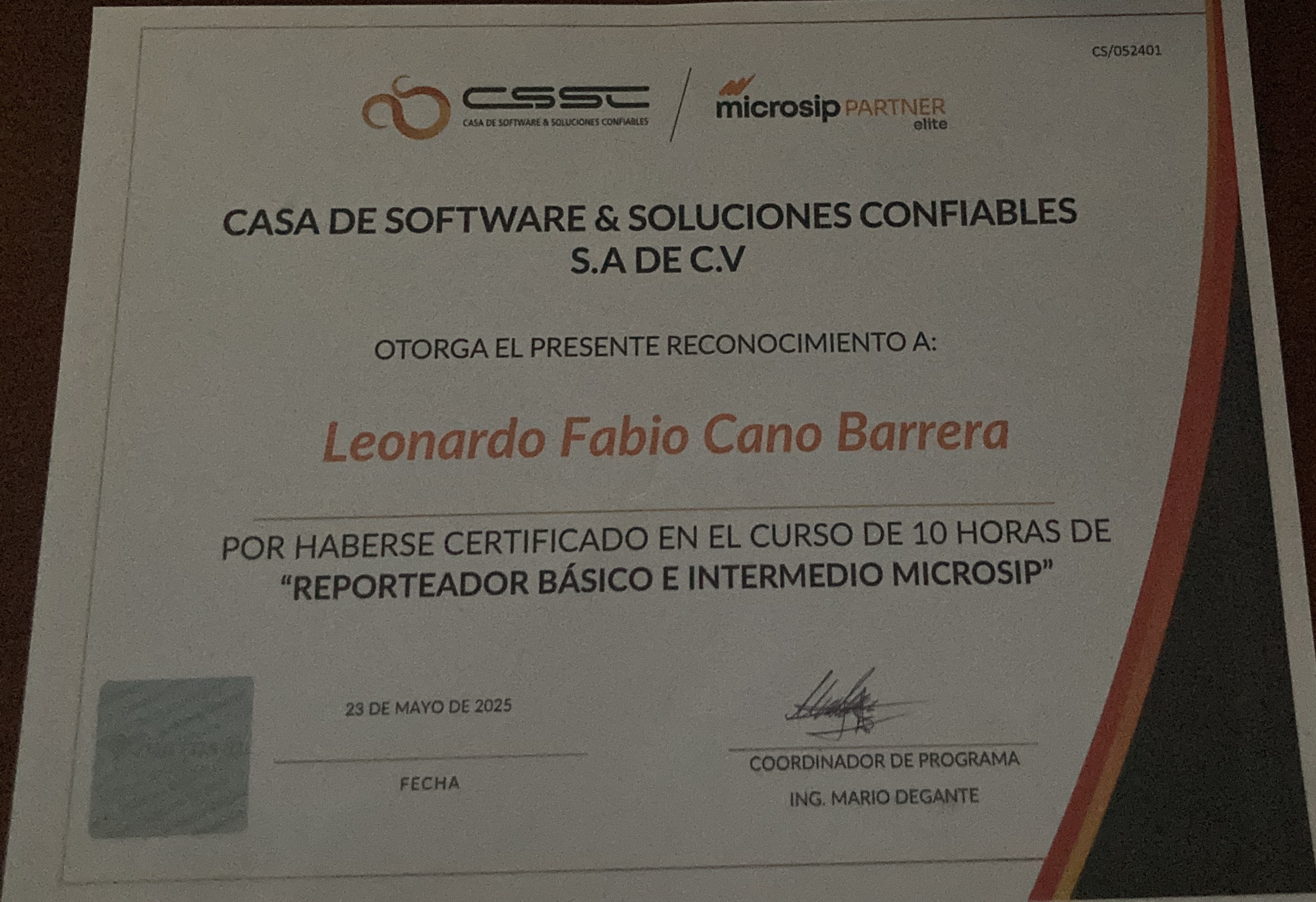 Certificado 6